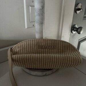 Steve Madden Beige Ribbed Wristlet Pouch